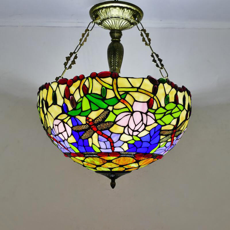 Retro Glass Pendant Light, European Style Light, Living Room Light