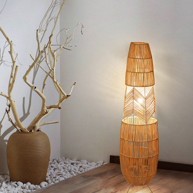 Retro Japanese Floor Lamp, Corner Living Room Light, Bedroom Light