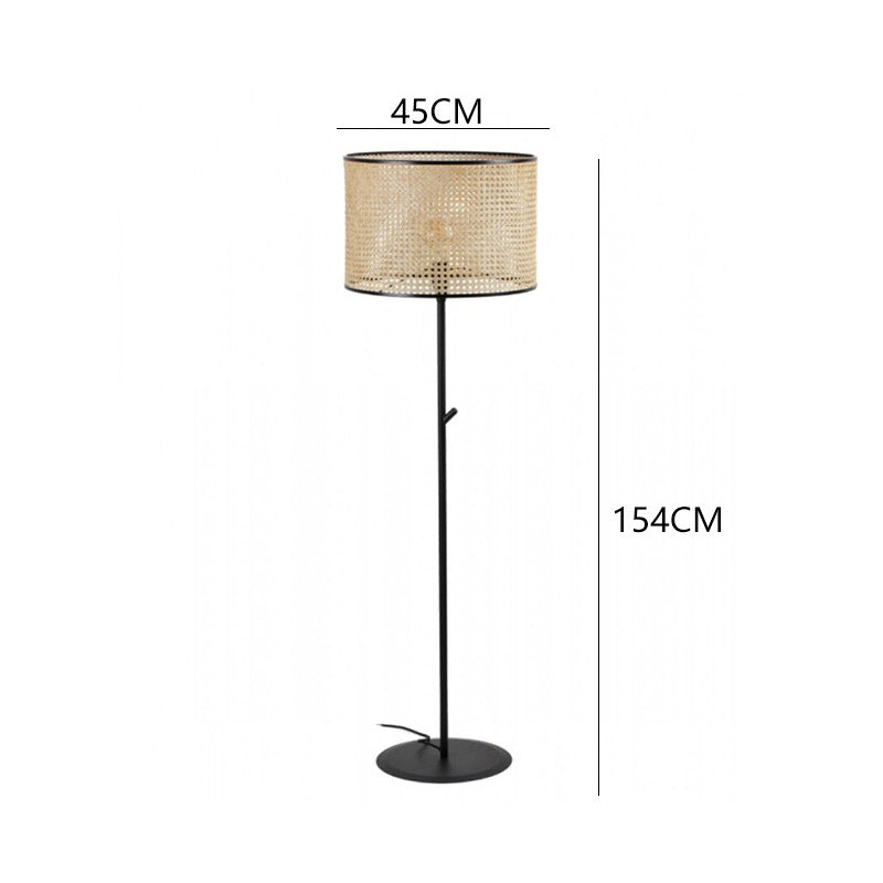 Retro Japanese Floor Lamp, Simple Living Room Light, Bedroom Light