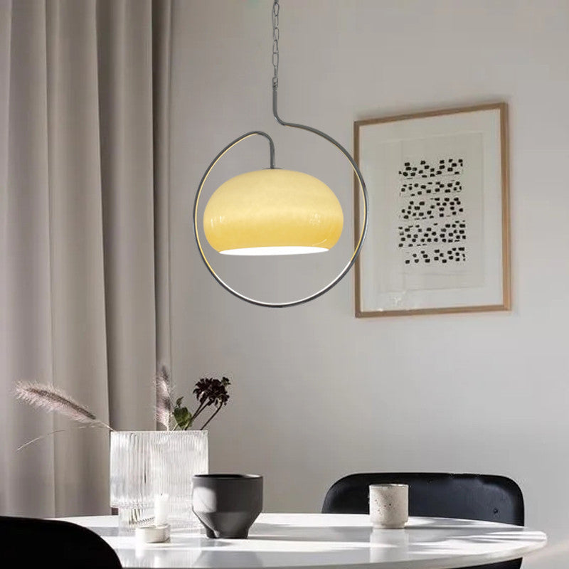 Retro Simple Glass Pendant Light, Living Room Light, Hallway Light