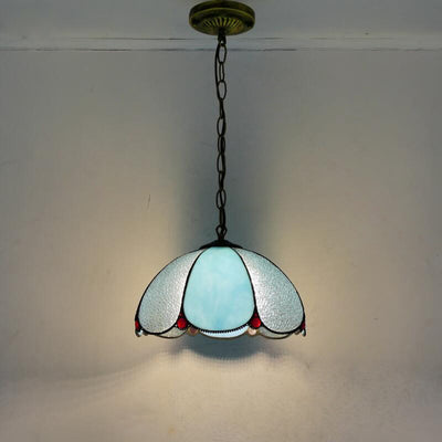 Retro Tiffany Lamp, Glass Pendant Light, Bedroom Light