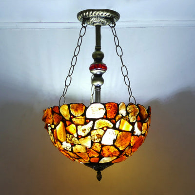 Retro Tiffany Lamp, Iron Pendant Light, Bedroom Light