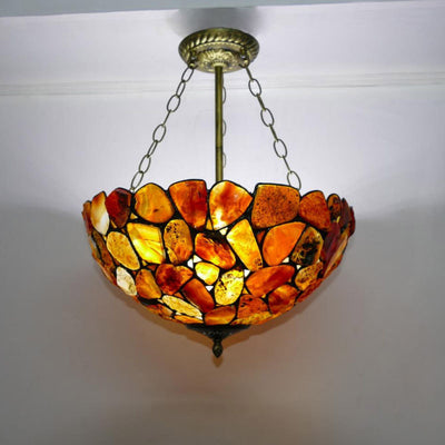 Retro Tiffany Lamp, Iron Pendant Light, Bedroom Light