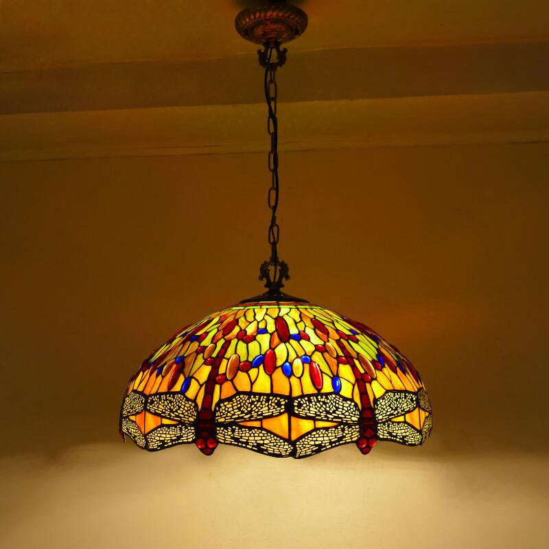 Retro Tiffany Lamp, Pendant Light, Dining Room Light