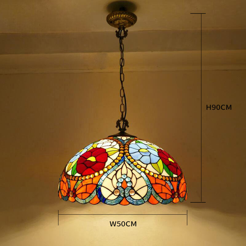 Retro Tiffany Lamp, Pendant Light, Dining Room Light