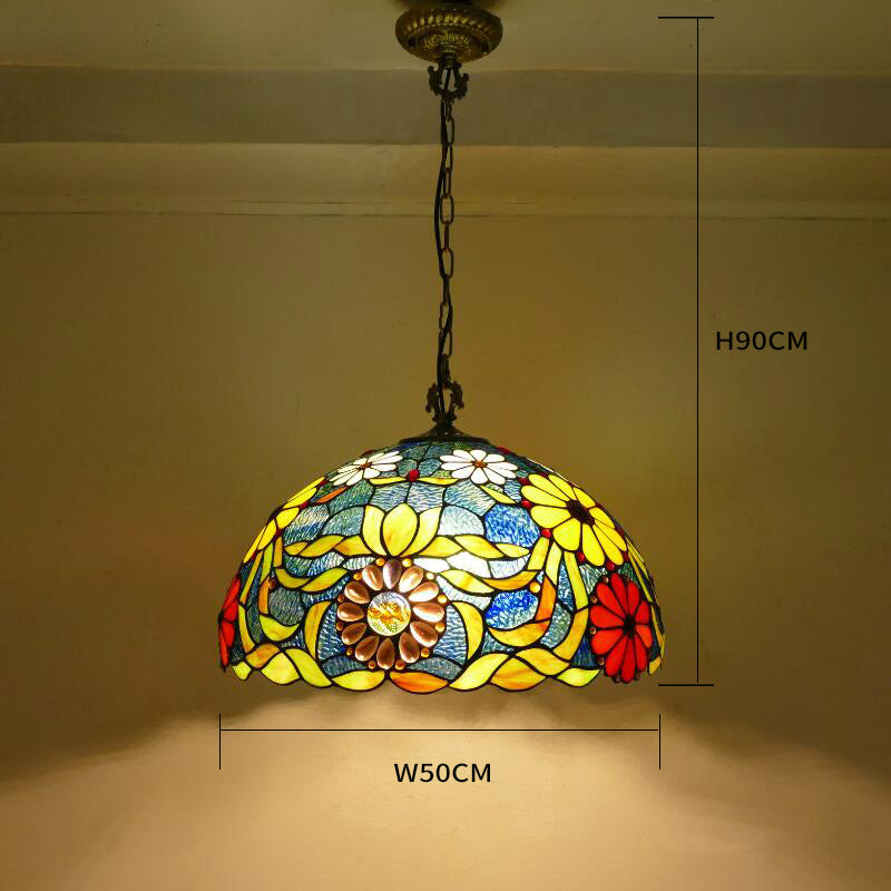 Retro Tiffany Lamp, Pendant Light, Dining Room Light