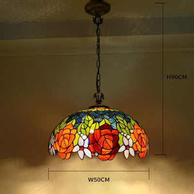 Retro Tiffany Lamp, Pendant Light, Dining Room Light