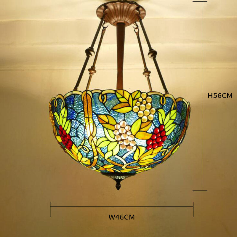 Retro Tiffany Lamp, Pendant Light, Hotel Light