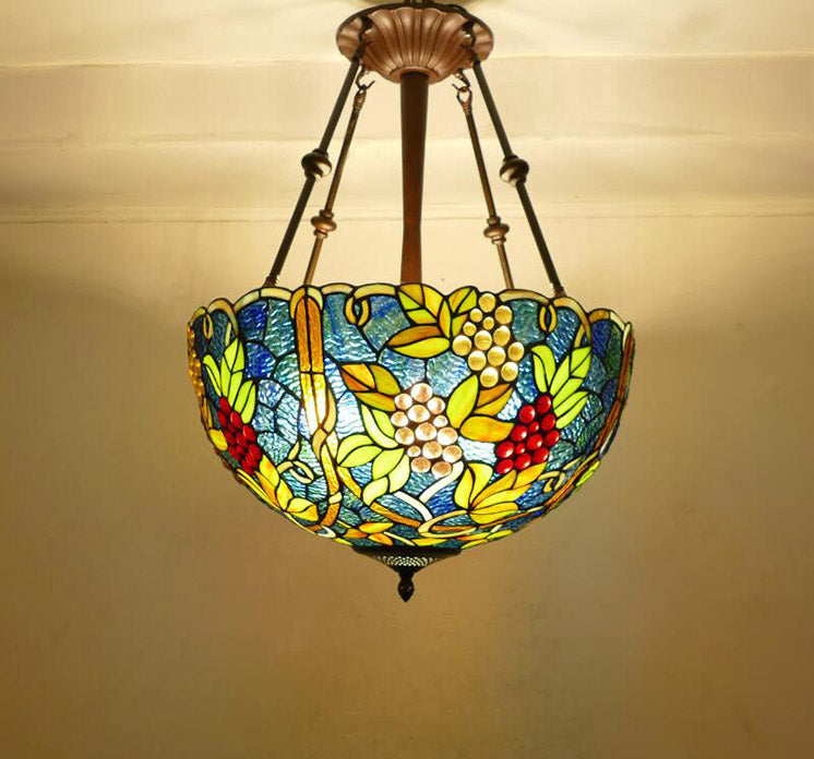 Retro Tiffany Lamp, Pendant Light, Hotel Light