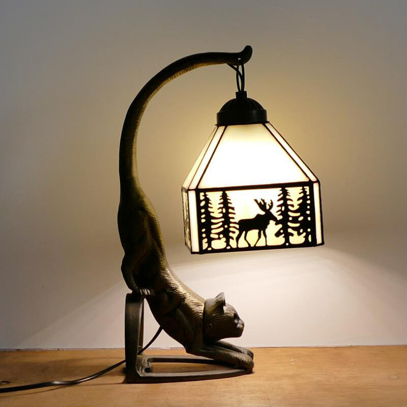 Retro Tiffany Table Lamp, Bedroom Light, Living Room Light