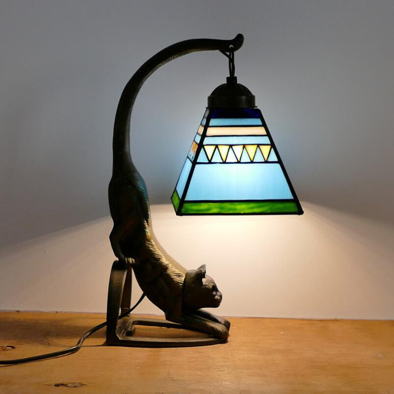 Retro Tiffany Table Lamp, Scandinavian Living Room Light, Bedroom Light