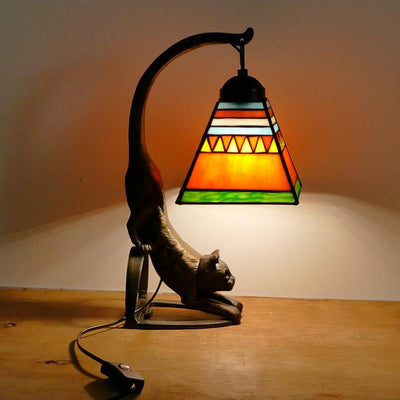 Retro Tiffany Table Lamp, Scandinavian Living Room Light, Bedroom Light