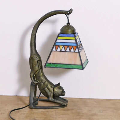 Retro Tiffany Table Lamp, Scandinavian Living Room Light, Bedroom Light