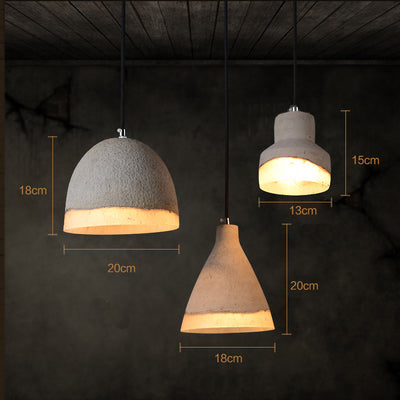 Rinbow Chandelier, Cement Pendant Light, Living Room Light, Dining Room Light