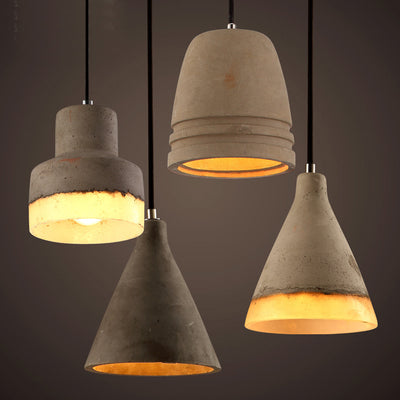 Rinbow Chandelier, Cement Pendant Light, Living Room Light, Dining Room Light