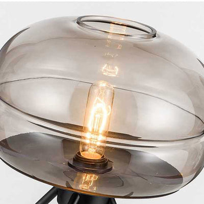 Scandinavian Glass Floor Lamp, Living Room Light, Reading Light