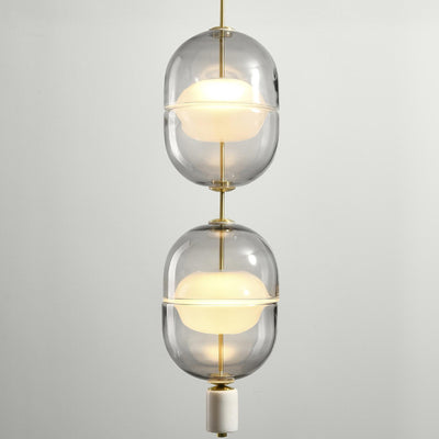 Scandinavian Glass Pendant Light, Dining Room Light, Living Room Light