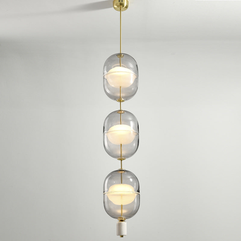 Scandinavian Glass Pendant Light, Dining Room Light, Living Room Light