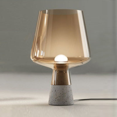 Scandinavian Glass Table Lamp, Simple Living Room Light, Reading Light