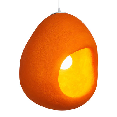 Scandinavian Ins Orange Chandelier, Vintage Handmade Pendant Light, Living Room Light