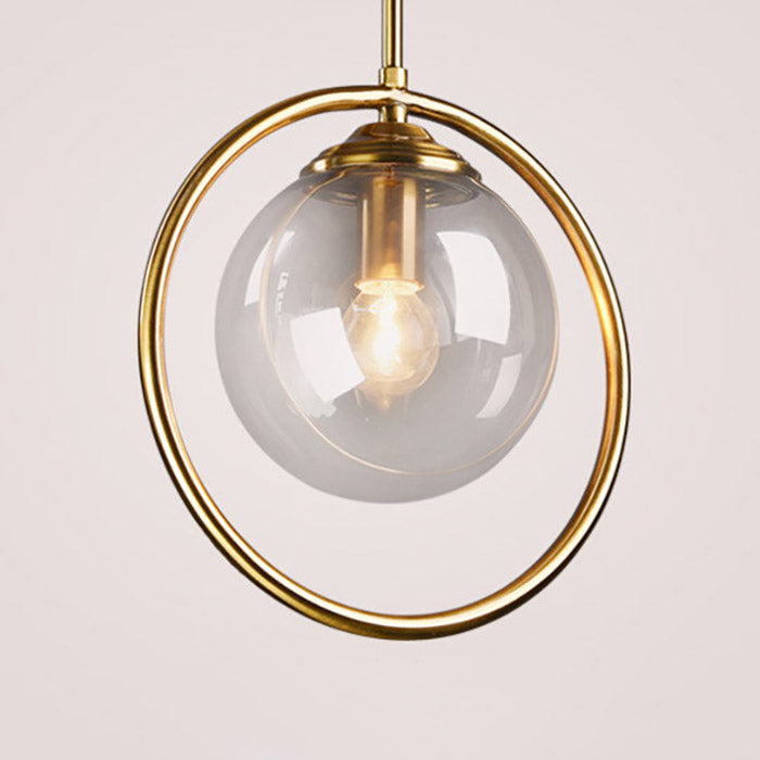 Scandinavian Modern Pendant Light, Glass Bedroom Light, Dining Room Light