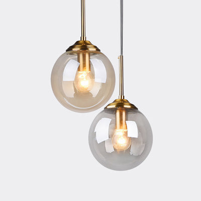 Scandinavian Modern Pendant Light, Glass Bedroom Light, Dining Room Light