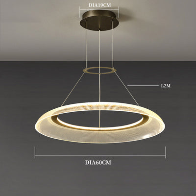 Scandinavian Modern Ring Chandelier, Reading Light, Living Room Light