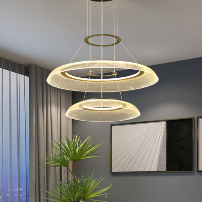 Scandinavian Modern Ring Chandelier, Reading Light, Living Room Light