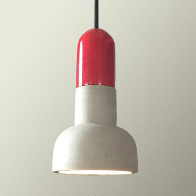 Scandinavian Pendant Light, Cement Bedroom Light, Modern Light