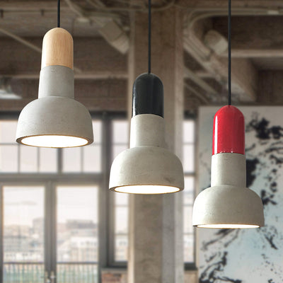 Scandinavian Pendant Light, Cement Bedroom Light, Modern Light