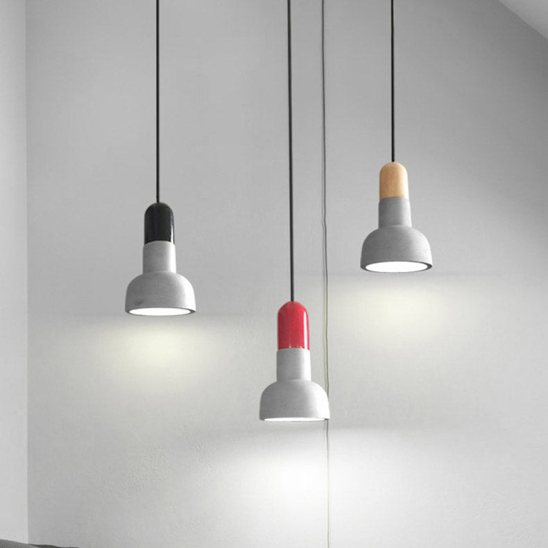 Scandinavian Pendant Light, Cement Bedroom Light, Modern Light