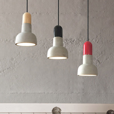 Scandinavian Pendant Light, Cement Bedroom Light, Modern Light