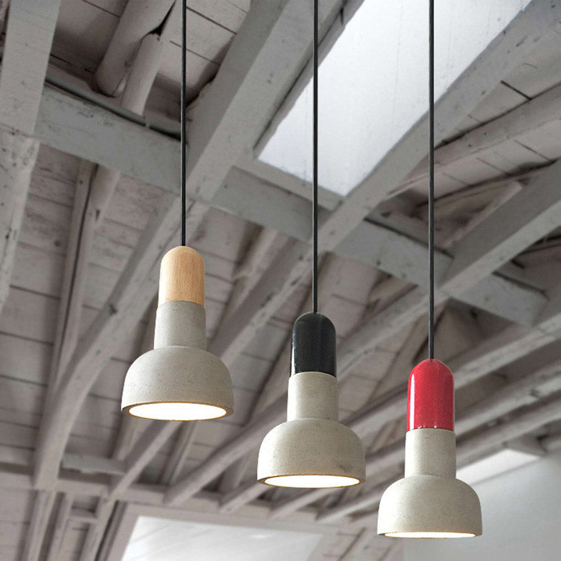 Scandinavian Pendant Light, Cement Bedroom Light, Modern Light