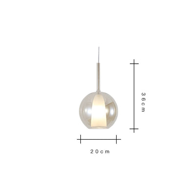 Scandinavian Pendant Light, Glass Bedroom Light, Modern Light