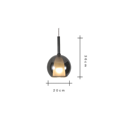 Scandinavian Pendant Light, Glass Bedroom Light, Modern Light