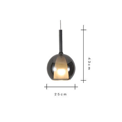 Scandinavian Pendant Light, Glass Bedroom Light, Modern Light