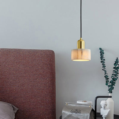 Scandinavian Pendant Light, Marble Bedroom Light, Modern Light