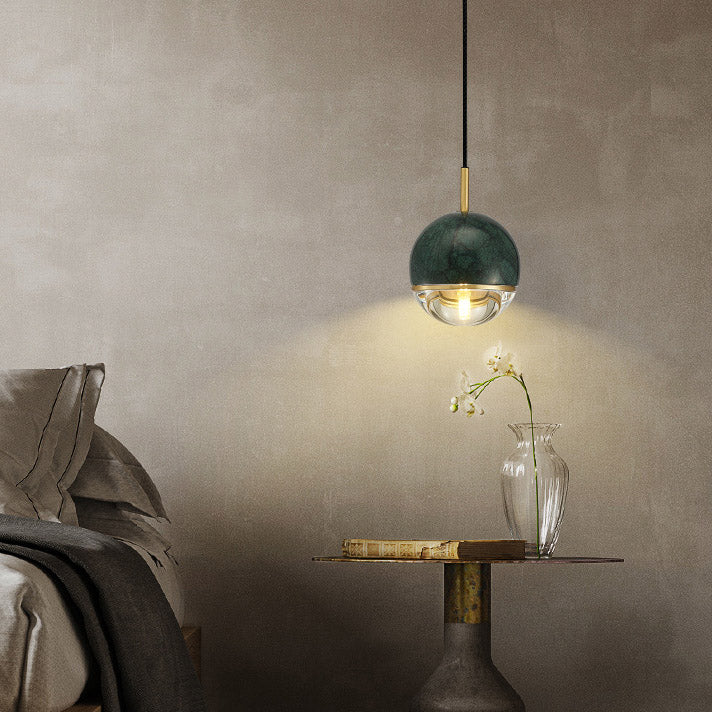 Scandinavian Pendant Light, Marble Bedroom Light, Modern Light