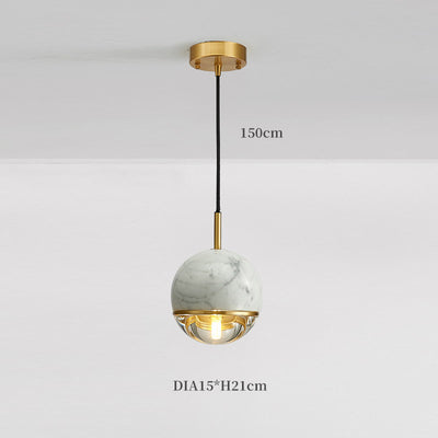 Scandinavian Pendant Light, Marble Bedroom Light, Modern Light