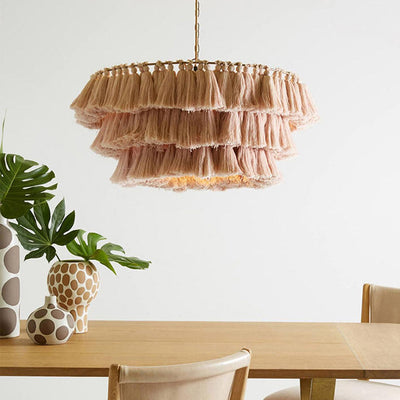 Scandinavian Pendant Light, Tassels Bedroom Light, Modern Light