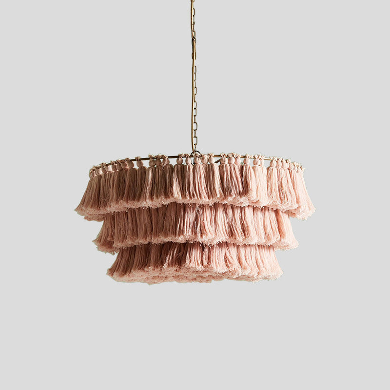 Scandinavian Pendant Light, Tassels Bedroom Light, Modern Light