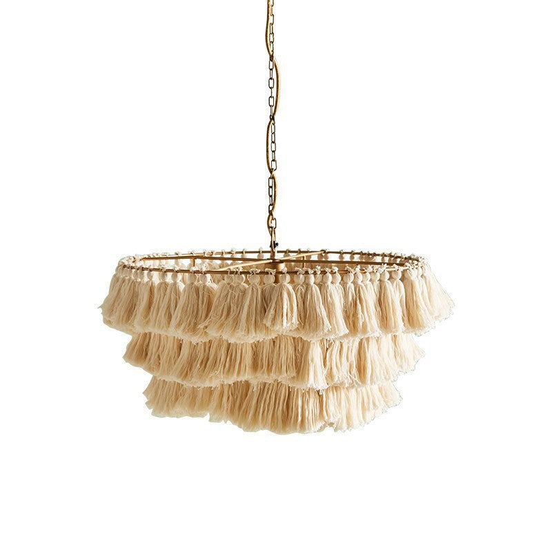 Scandinavian Pendant Light, Tassels Bedroom Light, Modern Light