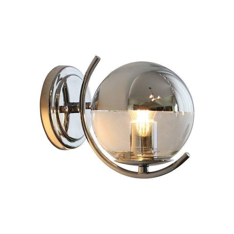 Scandinavian Space Planet Glass Wall Light, Reading Light, Living Room Light