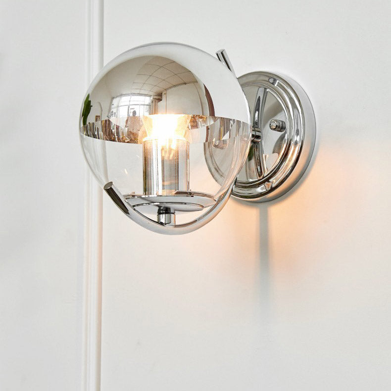 Scandinavian Space Planet Glass Wall Light, Reading Light, Living Room Light