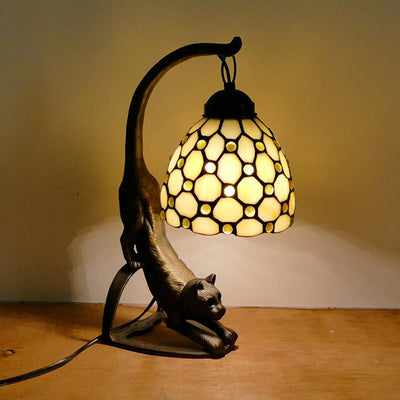 Scandinavian Tiffany Table Lamp, Bedroom Light, Dining Room Light