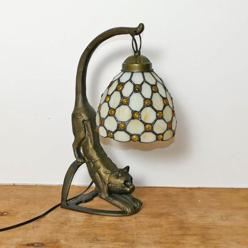 Scandinavian Tiffany Table Lamp, Bedroom Light, Dining Room Light