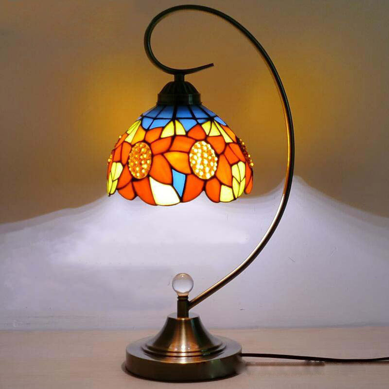 Scandinavian Tiffany Table Lamp, Simple Bedroom Light, Dining Room Light