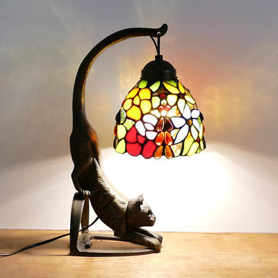 Scandinavian Tiffany Table Lamp, Simple Bedroom Light, Living Room Light