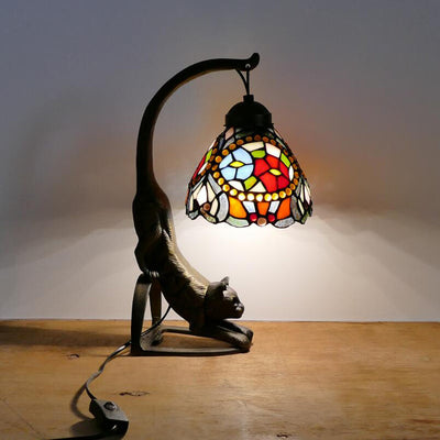 Scandinavian Tiffany Table Lamp, Simple Bedroom Light, Living Room Light