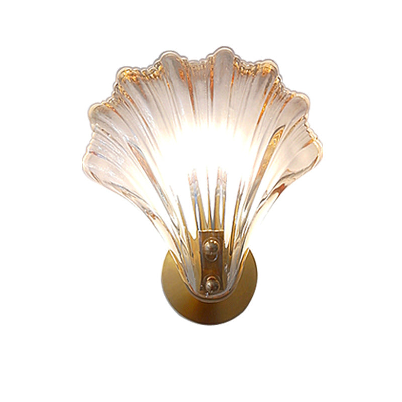 Seashell Glass Wall Light, Wall Light for Hallway